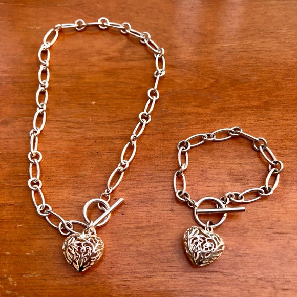 Jewelry - Sterling Silver necklace and bracelet set